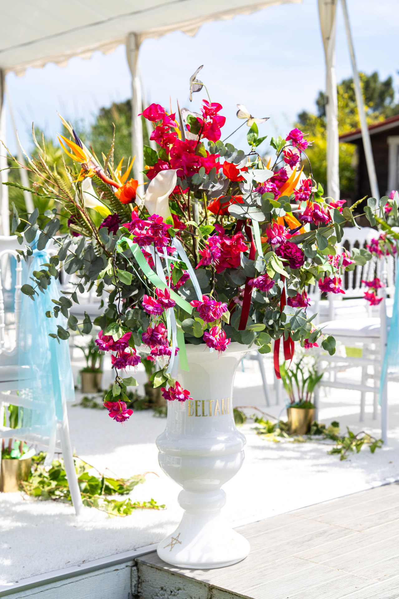 Réalisation florale de mariage par Petits Bonheurs Événementiel