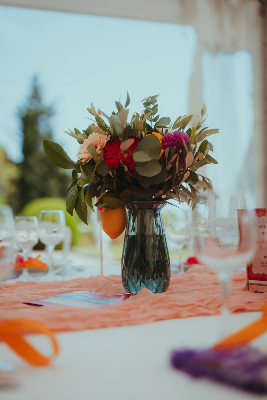 Réalisation florale de mariage par Petits Bonheurs Événementiel